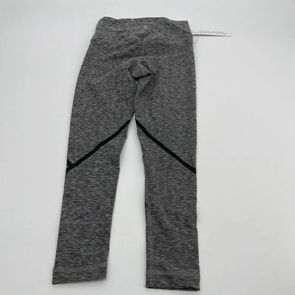 Style Reform Capri Leggings XXS Womens Gray Black Striped Spandex Stretch Active - Picture 5 of 11